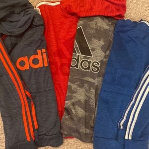 4 Adidas Hoodie Sweatshirts - Boys Size L